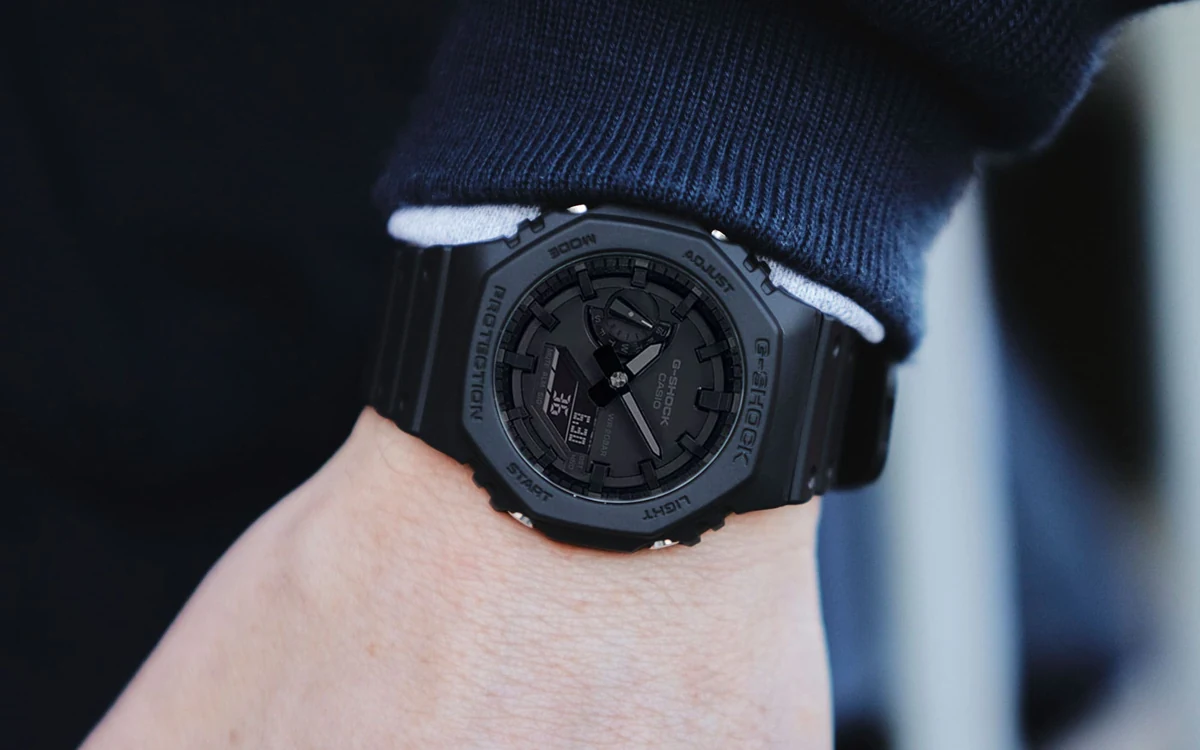 تصویر رسمی مدل GA-2100-1A1 با قاب هشت‌ضلعی